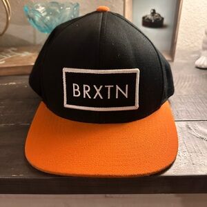 Brixton Black and Orange SnapBack Cap